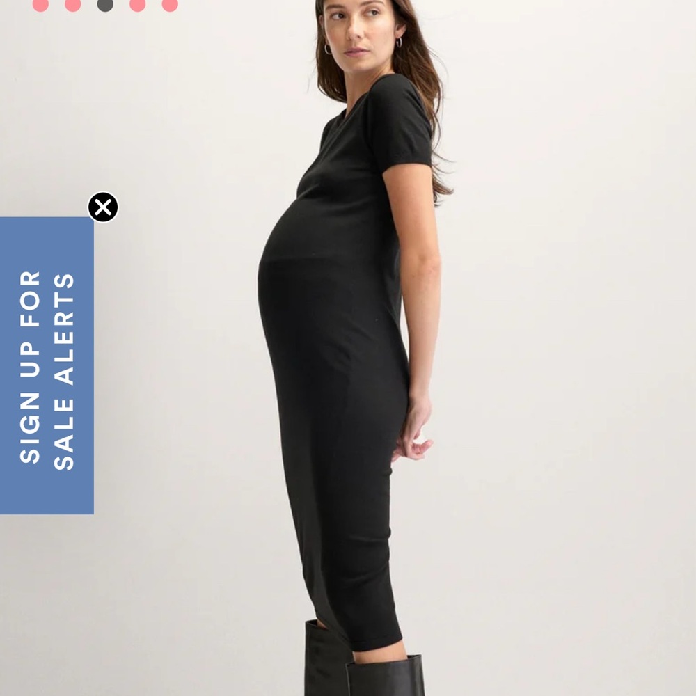 Hatch Eliza Black Dress | Maternity
